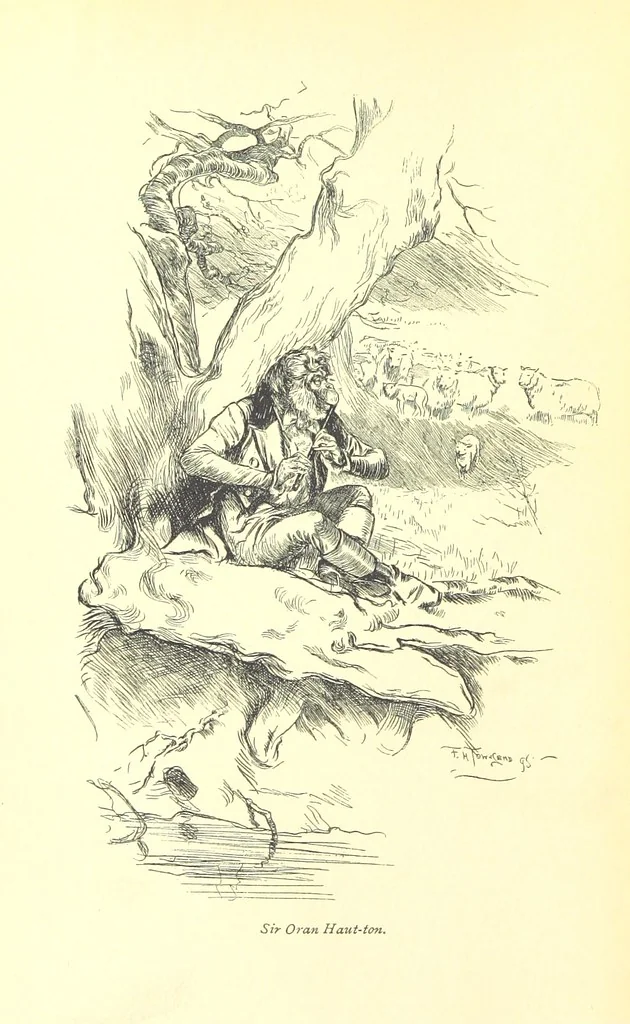 An illustration from Melincourt, or Sir Oran Haut-Ton ... With an introduction by George Saintsbury, 1896, leaf 10