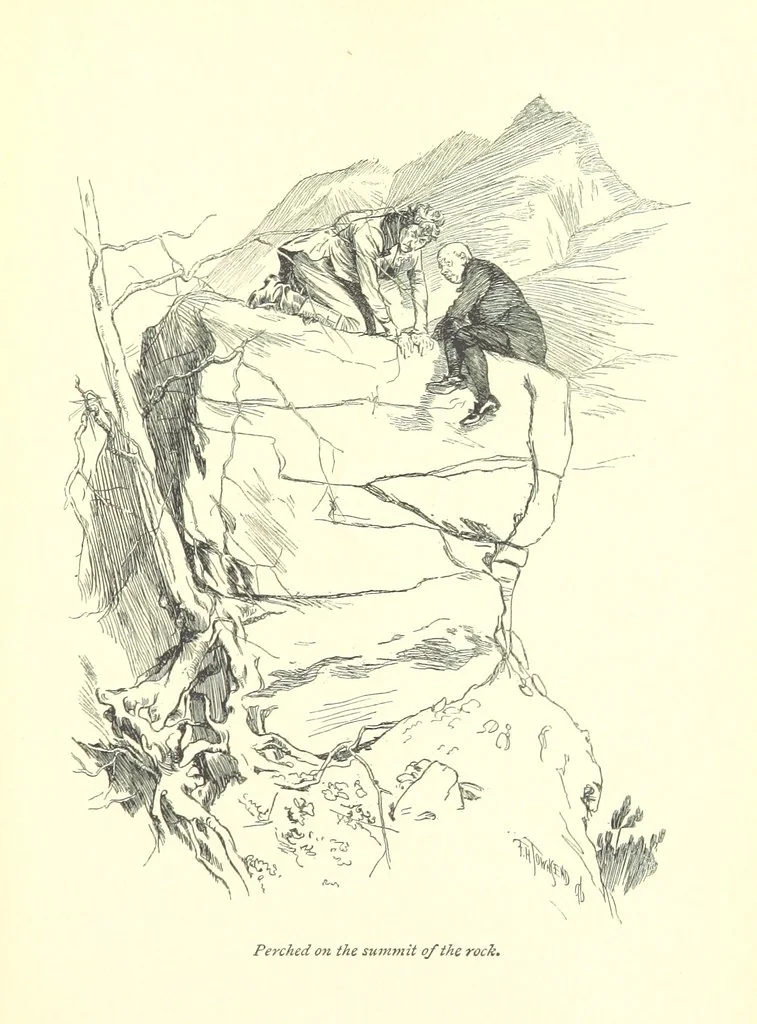 An illustration from Melincourt, or Sir Oran Haut-Ton ... With an introduction by George Saintsbury, 1896, leaf 213