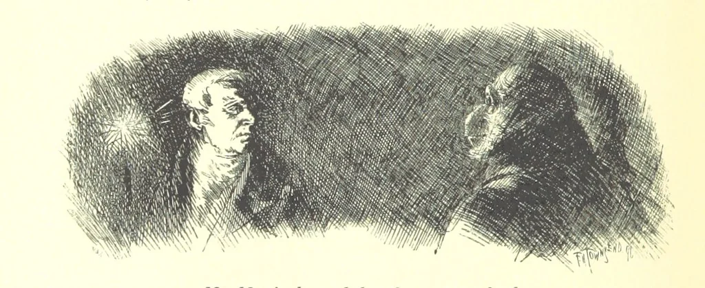 An illustration from Melincourt, or Sir Oran Haut-Ton ... With an introduction by George Saintsbury, 1896, leaf 266