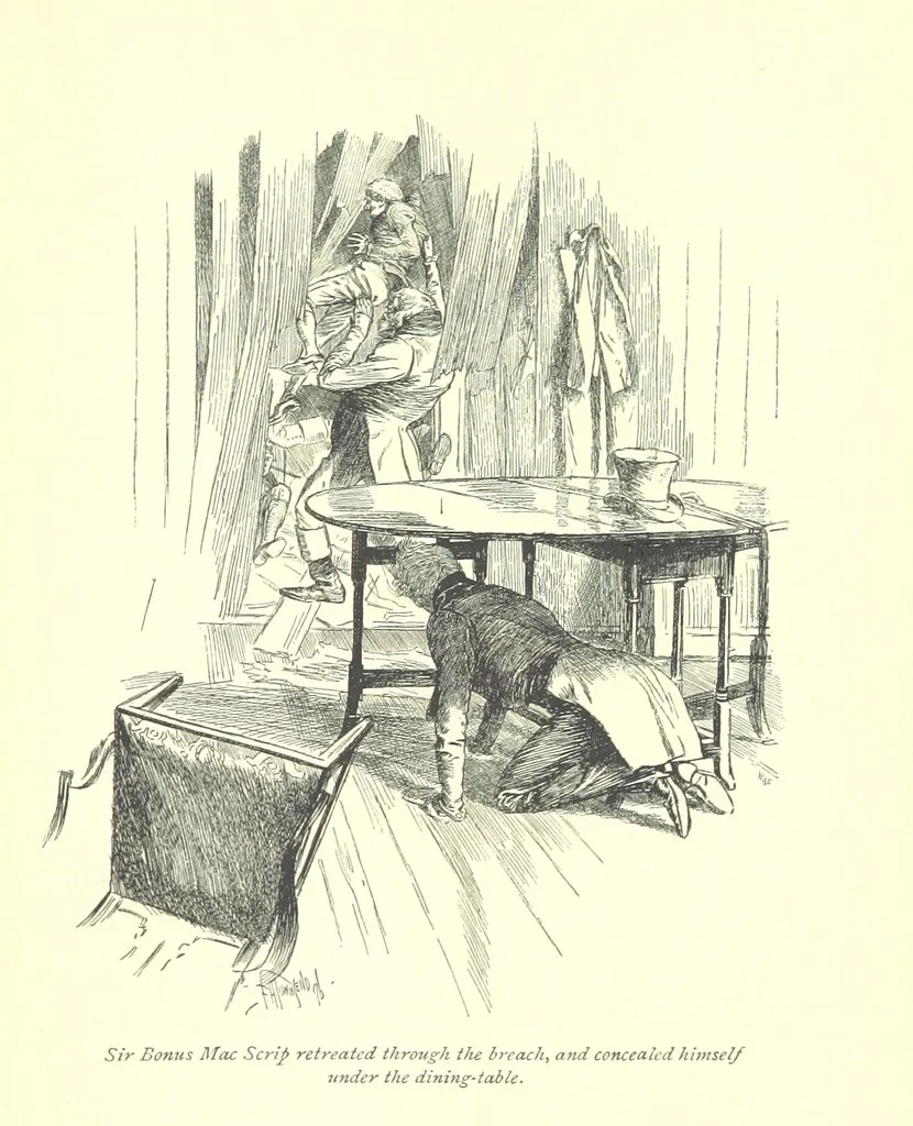 An illustration from Melincourt, or Sir Oran Haut-Ton ... With an introduction by George Saintsbury, 1896, leaf 309