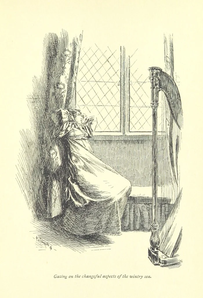 An illustration from Melincourt, or Sir Oran Haut-Ton ... With an introduction by George Saintsbury, 1896, leaf 341