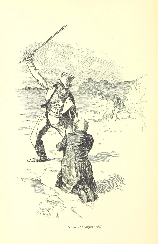 An illustration from Melincourt, or Sir Oran Haut-Ton ... With an introduction by George Saintsbury, 1896, leaf 352