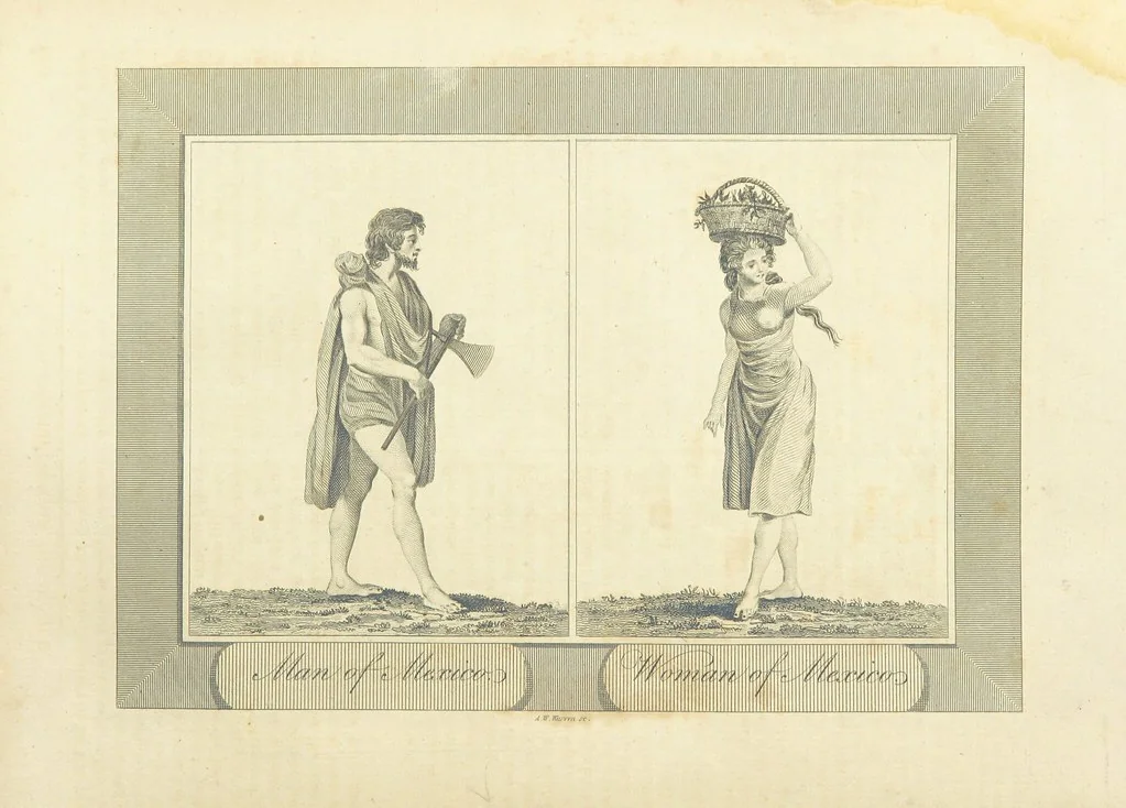 An illustration from The Voyages and Travels of Capt. Cook, Mungo Park, La Perouse, and others; ... with a ... geographical description of the World. Embellished with ... engravings and maps. (The World or the present state of the Universe. ... Vol. II.), 1808, leaf 889