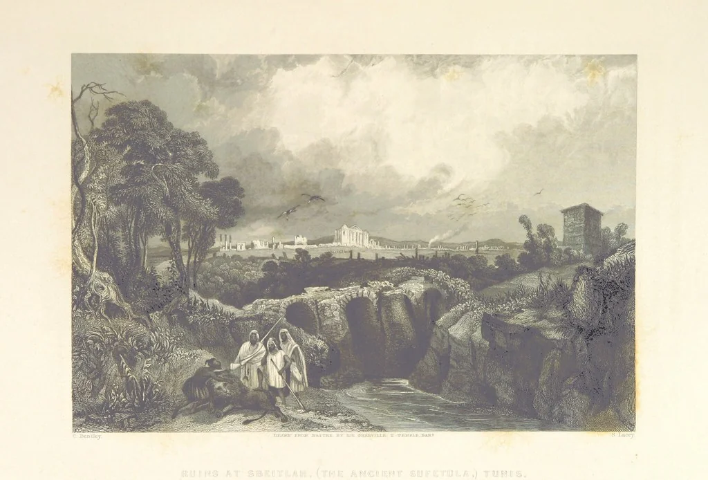 An illustration from Il Mediterraneo illustrato, le sue isole e le sue spiagge ... opera illustrata da sessantaquattro magnifiche incisioni in acciaio eseguite dai più distinti artisti di Londra, su i disegni originali levati sopra luogo dai sigg. W. L. Leitch, Sir Grenville Temple, Baronetto, e Allen ... preceduta da un saggio storico sul Mediterraneo, e compilata dal bibliofilo M. Malagoli Vecchi sulle tracce del signor C. Pellé, etc, 1841, leaf 135