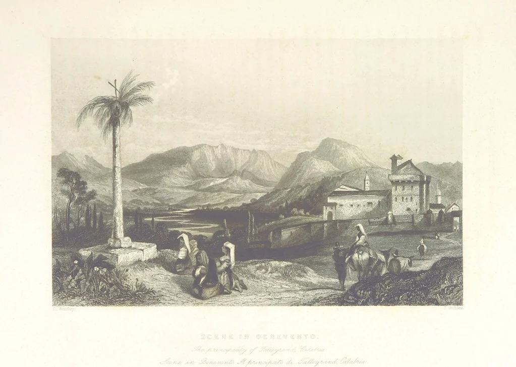 An illustration from Il Mediterraneo illustrato, le sue isole e le sue spiagge ... opera illustrata da sessantaquattro magnifiche incisioni in acciaio eseguite dai più distinti artisti di Londra, su i disegni originali levati sopra luogo dai sigg. W. L. Leitch, Sir Grenville Temple, Baronetto, e Allen ... preceduta da un saggio storico sul Mediterraneo, e compilata dal bibliofilo M. Malagoli Vecchi sulle tracce del signor C. Pellé, etc, 1841, leaf 163
