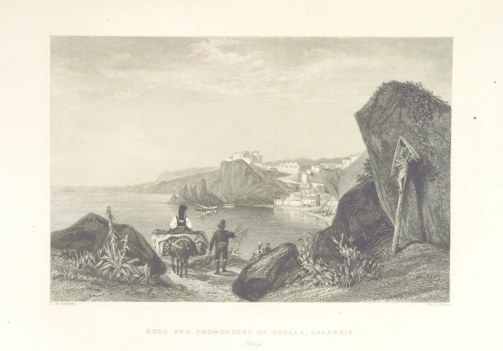 An illustration from Il Mediterraneo illustrato, le sue isole e le sue spiagge ... opera illustrata da sessantaquattro magnifiche incisioni in acciaio eseguite dai più distinti artisti di Londra, su i disegni originali levati sopra luogo dai sigg. W. L. Leitch, Sir Grenville Temple, Baronetto, e Allen ... preceduta da un saggio storico sul Mediterraneo, e compilata dal bibliofilo M. Malagoli Vecchi sulle tracce del signor C. Pellé, etc, 1841, leaf 215