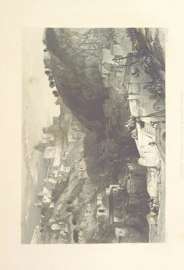 An illustration from Il Mediterraneo illustrato, le sue isole e le sue spiagge ... opera illustrata da sessantaquattro magnifiche incisioni in acciaio eseguite dai più distinti artisti di Londra, su i disegni originali levati sopra luogo dai sigg. W. L. Leitch, Sir Grenville Temple, Baronetto, e Allen ... preceduta da un saggio storico sul Mediterraneo, e compilata dal bibliofilo M. Malagoli Vecchi sulle tracce del signor C. Pellé, etc, 1841, leaf 221