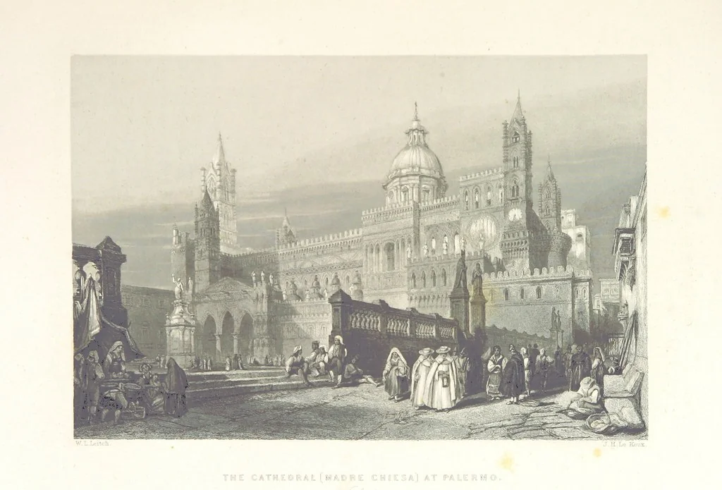 An illustration from Il Mediterraneo illustrato, le sue isole e le sue spiagge ... opera illustrata da sessantaquattro magnifiche incisioni in acciaio eseguite dai più distinti artisti di Londra, su i disegni originali levati sopra luogo dai sigg. W. L. Leitch, Sir Grenville Temple, Baronetto, e Allen ... preceduta da un saggio storico sul Mediterraneo, e compilata dal bibliofilo M. Malagoli Vecchi sulle tracce del signor C. Pellé, etc, 1841, leaf 237
