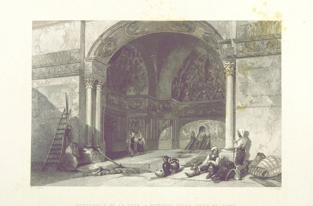 An illustration from Il Mediterraneo illustrato, le sue isole e le sue spiagge ... opera illustrata da sessantaquattro magnifiche incisioni in acciaio eseguite dai più distinti artisti di Londra, su i disegni originali levati sopra luogo dai sigg. W. L. Leitch, Sir Grenville Temple, Baronetto, e Allen ... preceduta da un saggio storico sul Mediterraneo, e compilata dal bibliofilo M. Malagoli Vecchi sulle tracce del signor C. Pellé, etc, 1841, leaf 268