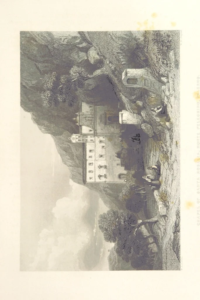 An illustration from Il Mediterraneo illustrato, le sue isole e le sue spiagge ... opera illustrata da sessantaquattro magnifiche incisioni in acciaio eseguite dai più distinti artisti di Londra, su i disegni originali levati sopra luogo dai sigg. W. L. Leitch, Sir Grenville Temple, Baronetto, e Allen ... preceduta da un saggio storico sul Mediterraneo, e compilata dal bibliofilo M. Malagoli Vecchi sulle tracce del signor C. Pellé, etc, 1841, leaf 277