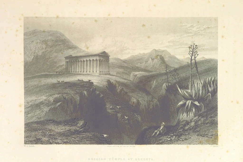 An illustration from Il Mediterraneo illustrato, le sue isole e le sue spiagge ... opera illustrata da sessantaquattro magnifiche incisioni in acciaio eseguite dai più distinti artisti di Londra, su i disegni originali levati sopra luogo dai sigg. W. L. Leitch, Sir Grenville Temple, Baronetto, e Allen ... preceduta da un saggio storico sul Mediterraneo, e compilata dal bibliofilo M. Malagoli Vecchi sulle tracce del signor C. Pellé, etc, 1841, leaf 355