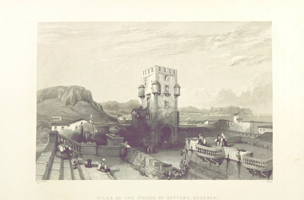 An illustration from Il Mediterraneo illustrato, le sue isole e le sue spiagge ... opera illustrata da sessantaquattro magnifiche incisioni in acciaio eseguite dai più distinti artisti di Londra, su i disegni originali levati sopra luogo dai sigg. W. L. Leitch, Sir Grenville Temple, Baronetto, e Allen ... preceduta da un saggio storico sul Mediterraneo, e compilata dal bibliofilo M. Malagoli Vecchi sulle tracce del signor C. Pellé, etc, 1841, leaf 366