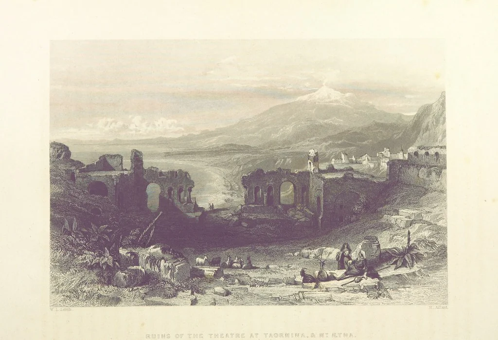 An illustration from Il Mediterraneo illustrato, le sue isole e le sue spiagge ... opera illustrata da sessantaquattro magnifiche incisioni in acciaio eseguite dai più distinti artisti di Londra, su i disegni originali levati sopra luogo dai sigg. W. L. Leitch, Sir Grenville Temple, Baronetto, e Allen ... preceduta da un saggio storico sul Mediterraneo, e compilata dal bibliofilo M. Malagoli Vecchi sulle tracce del signor C. Pellé, etc, 1841, leaf 374