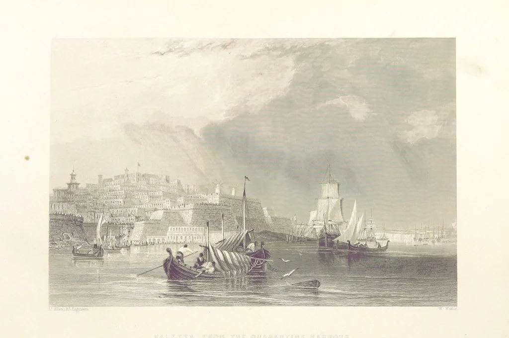 An illustration from Il Mediterraneo illustrato, le sue isole e le sue spiagge ... opera illustrata da sessantaquattro magnifiche incisioni in acciaio eseguite dai più distinti artisti di Londra, su i disegni originali levati sopra luogo dai sigg. W. L. Leitch, Sir Grenville Temple, Baronetto, e Allen ... preceduta da un saggio storico sul Mediterraneo, e compilata dal bibliofilo M. Malagoli Vecchi sulle tracce del signor C. Pellé, etc, 1841, leaf 510
