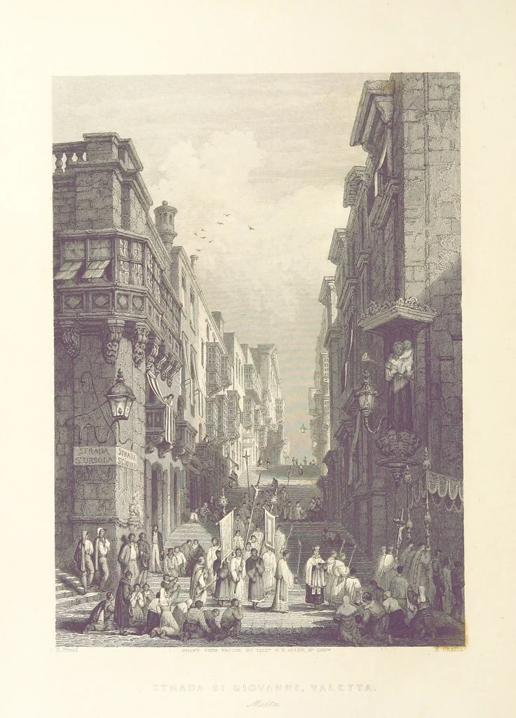 An illustration from Il Mediterraneo illustrato, le sue isole e le sue spiagge ... opera illustrata da sessantaquattro magnifiche incisioni in acciaio eseguite dai più distinti artisti di Londra, su i disegni originali levati sopra luogo dai sigg. W. L. Leitch, Sir Grenville Temple, Baronetto, e Allen ... preceduta da un saggio storico sul Mediterraneo, e compilata dal bibliofilo M. Malagoli Vecchi sulle tracce del signor C. Pellé, etc, 1841, leaf 532