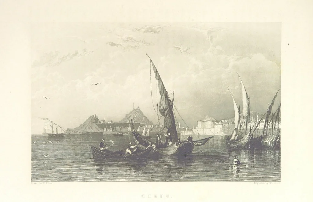 An illustration from Il Mediterraneo illustrato, le sue isole e le sue spiagge ... opera illustrata da sessantaquattro magnifiche incisioni in acciaio eseguite dai più distinti artisti di Londra, su i disegni originali levati sopra luogo dai sigg. W. L. Leitch, Sir Grenville Temple, Baronetto, e Allen ... preceduta da un saggio storico sul Mediterraneo, e compilata dal bibliofilo M. Malagoli Vecchi sulle tracce del signor C. Pellé, etc, 1841, leaf 537