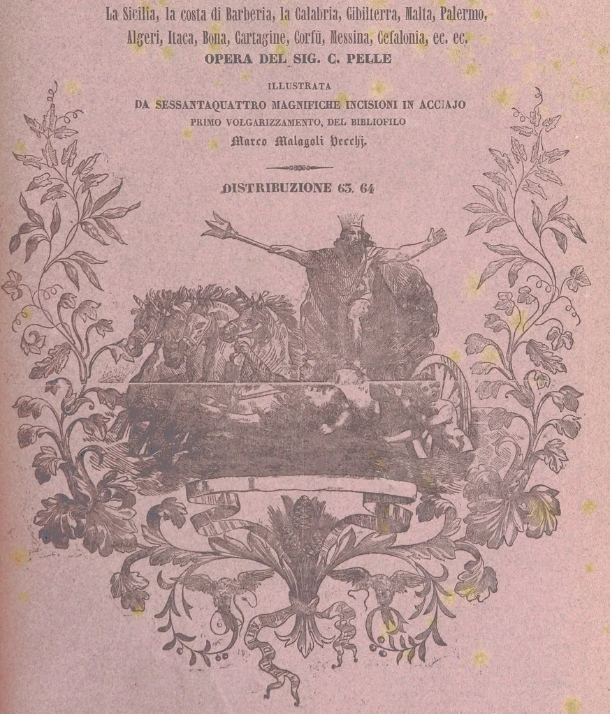 An illustration from Il Mediterraneo illustrato, le sue isole e le sue spiagge ... opera illustrata da sessantaquattro magnifiche incisioni in acciaio eseguite dai più distinti artisti di Londra, su i disegni originali levati sopra luogo dai sigg. W. L. Leitch, Sir Grenville Temple, Baronetto, e Allen ... preceduta da un saggio storico sul Mediterraneo, e compilata dal bibliofilo M. Malagoli Vecchi sulle tracce del signor C. Pellé, etc, 1841, leaf 751