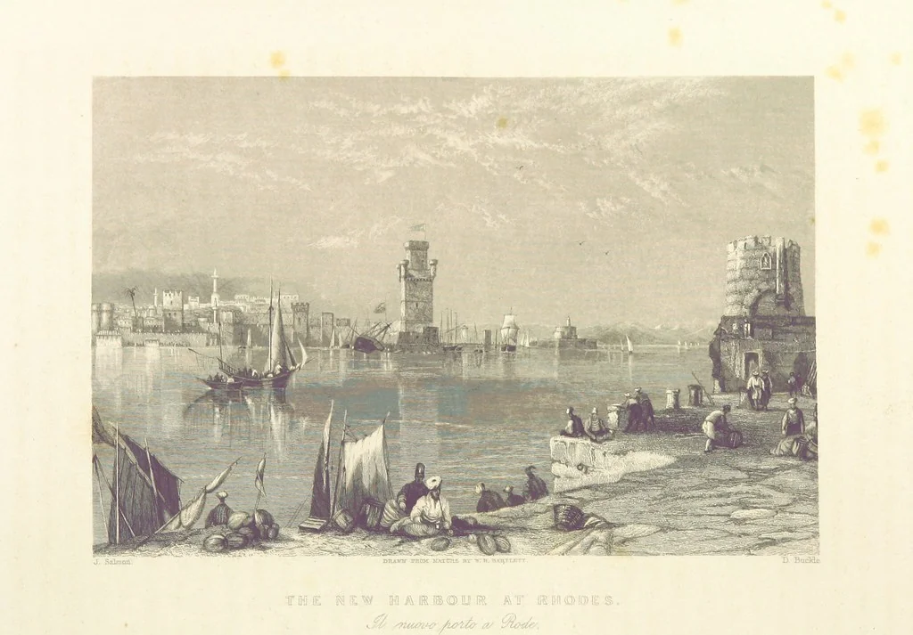 An illustration from Il Mediterraneo illustrato, le sue isole e le sue spiagge ... opera illustrata da sessantaquattro magnifiche incisioni in acciaio eseguite dai più distinti artisti di Londra, su i disegni originali levati sopra luogo dai sigg. W. L. Leitch, Sir Grenville Temple, Baronetto, e Allen ... preceduta da un saggio storico sul Mediterraneo, e compilata dal bibliofilo M. Malagoli Vecchi sulle tracce del signor C. Pellé, etc, 1841, leaf 766