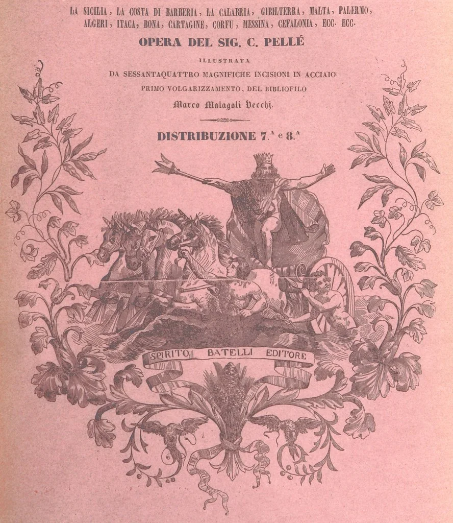 An illustration from Il Mediterraneo illustrato, le sue isole e le sue spiagge ... opera illustrata da sessantaquattro magnifiche incisioni in acciaio eseguite dai più distinti artisti di Londra, su i disegni originali levati sopra luogo dai sigg. W. L. Leitch, Sir Grenville Temple, Baronetto, e Allen ... preceduta da un saggio storico sul Mediterraneo, e compilata dal bibliofilo M. Malagoli Vecchi sulle tracce del signor C. Pellé, etc, 1841, leaf 81