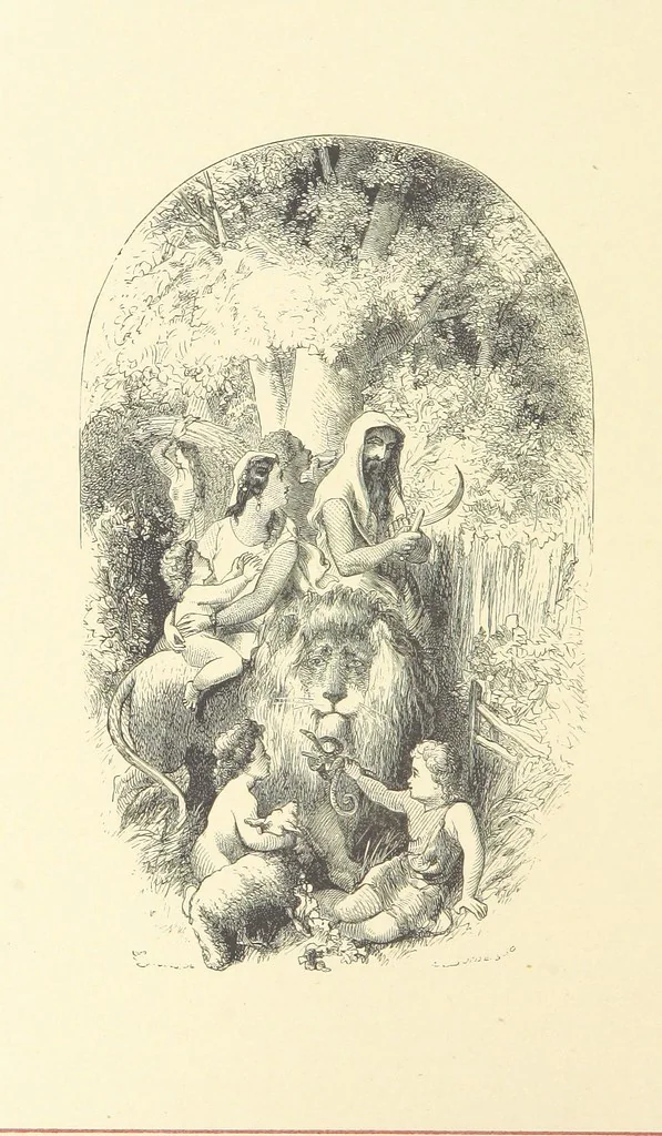 An illustration from Pen and Pencil Pictures from the Poets. [With illustrations, 1866, leaf 100