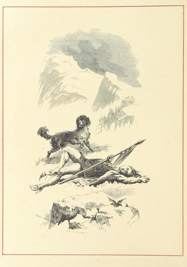 An illustration from Pen and Pencil Pictures from the Poets. [With illustrations, 1866, leaf 104