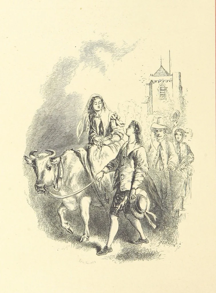 An illustration from Pen and Pencil Pictures from the Poets. [With illustrations, 1866, leaf 18