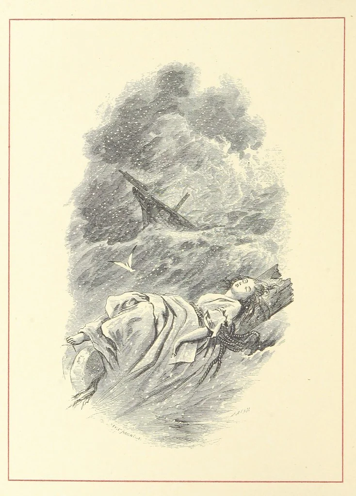 An illustration from Pen and Pencil Pictures from the Poets. [With illustrations, 1866, leaf 50