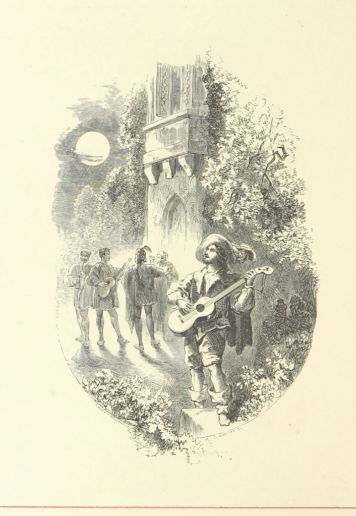 An illustration from Pen and Pencil Pictures from the Poets. [With illustrations, 1866, leaf 68