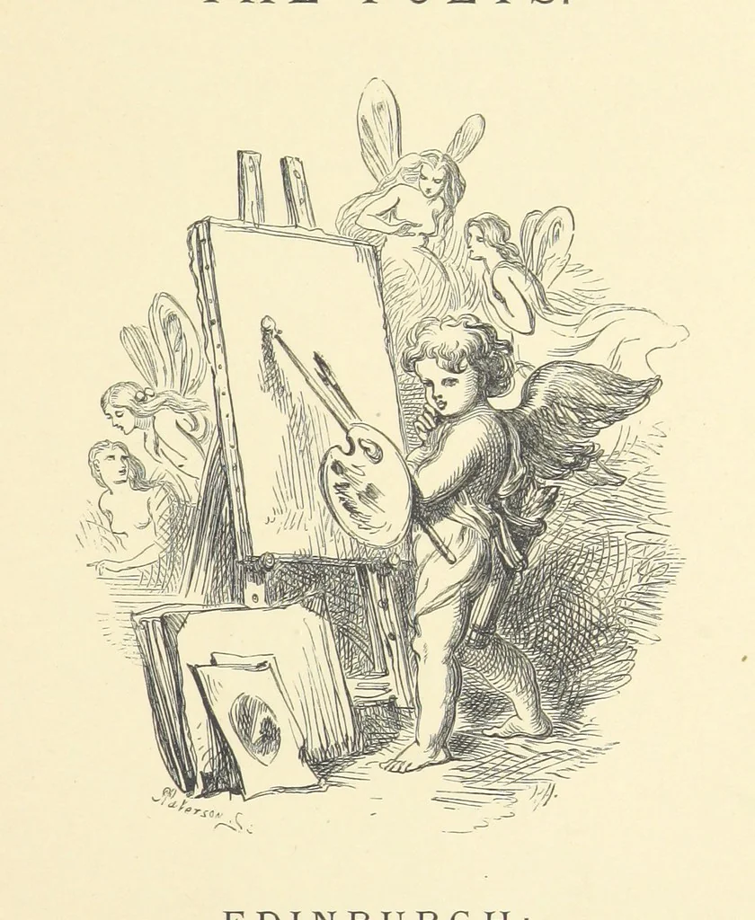 An illustration from Pen and Pencil Pictures from the Poets. [With illustrations, 1866, leaf 7