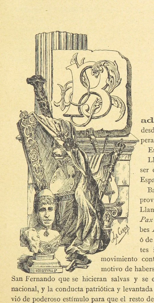 An illustration from Las Calles de Madrid. Noticias, tradiciones y curiosidades ... Dibujos de La Cerda, 1889, leaf 111