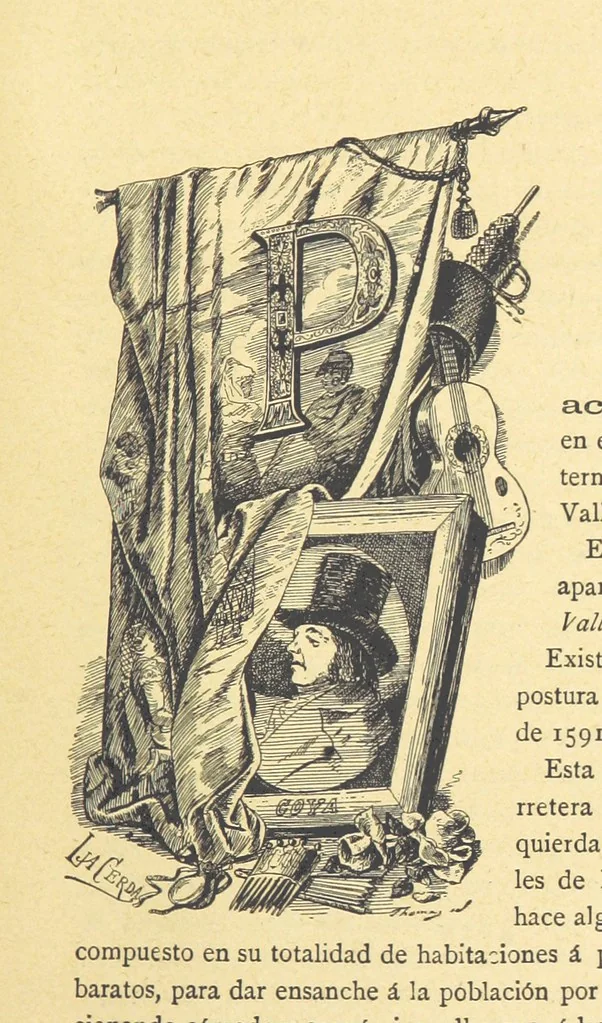 An illustration from Las Calles de Madrid. Noticias, tradiciones y curiosidades ... Dibujos de La Cerda, 1889, leaf 391