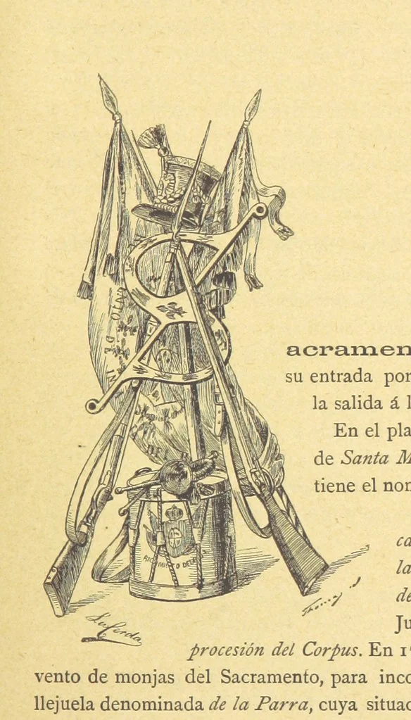An illustration from Las Calles de Madrid. Noticias, tradiciones y curiosidades ... Dibujos de La Cerda, 1889, leaf 459