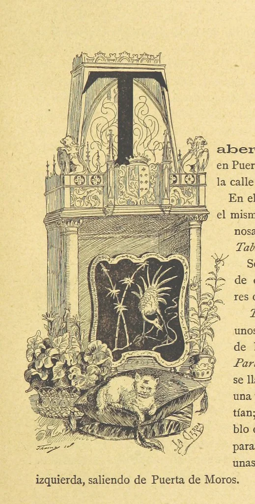 An illustration from Las Calles de Madrid. Noticias, tradiciones y curiosidades ... Dibujos de La Cerda, 1889, leaf 545