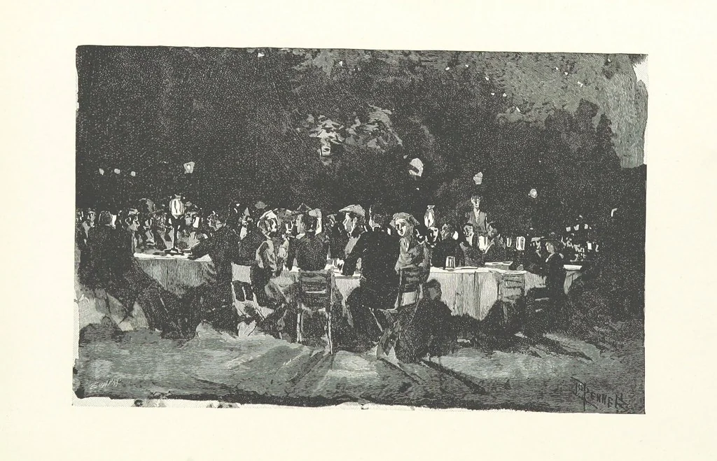 An illustration from To Gipsyland ... Illustrated by J. Pennell, 1893, leaf 117