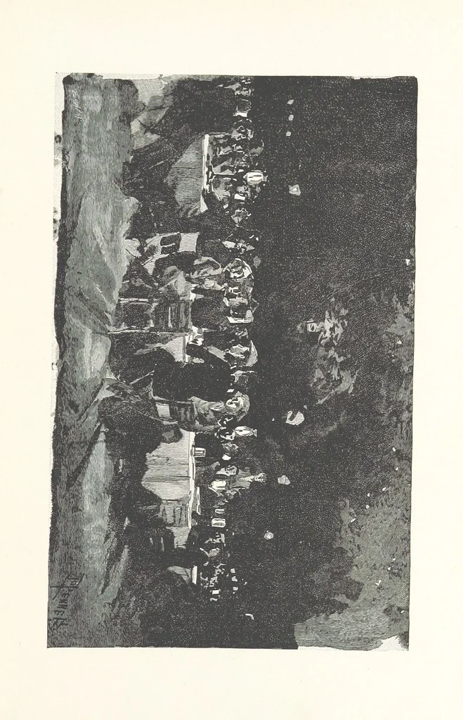 An illustration from To Gipsyland ... Illustrated by J. Pennell, 1893, leaf 117