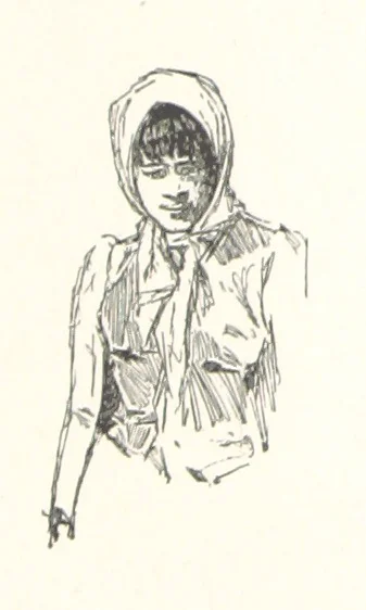 An illustration from To Gipsyland ... Illustrated by J. Pennell, 1893, leaf 12