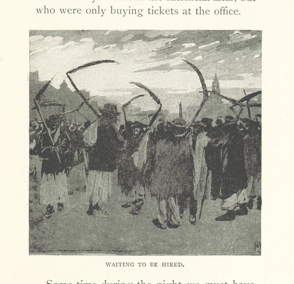 An illustration from To Gipsyland ... Illustrated by J. Pennell, 1893, leaf 129