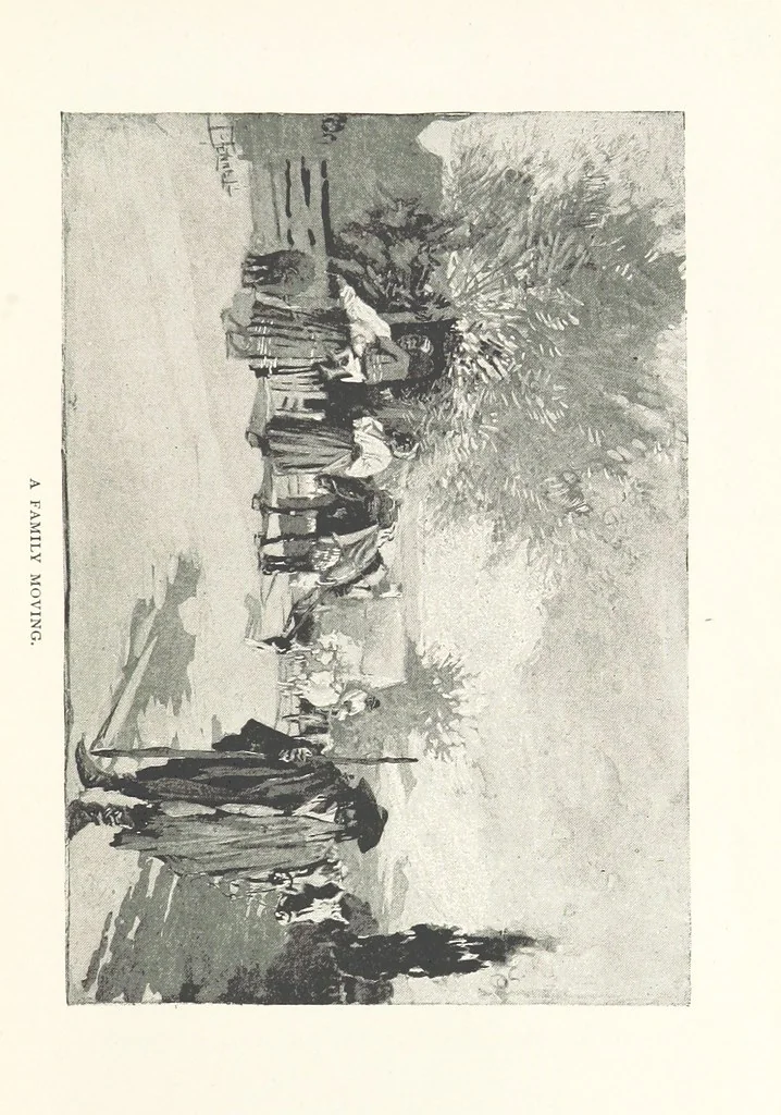 An illustration from To Gipsyland ... Illustrated by J. Pennell, 1893, leaf 151