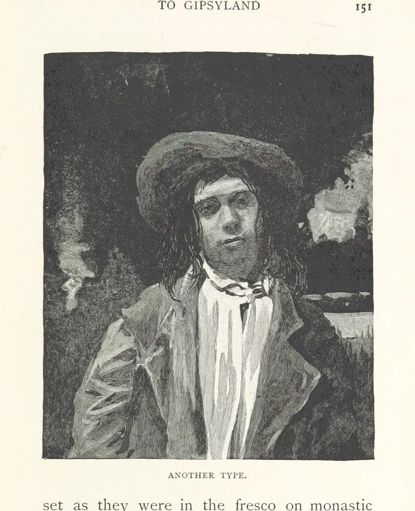 An illustration from To Gipsyland ... Illustrated by J. Pennell, 1893, leaf 163