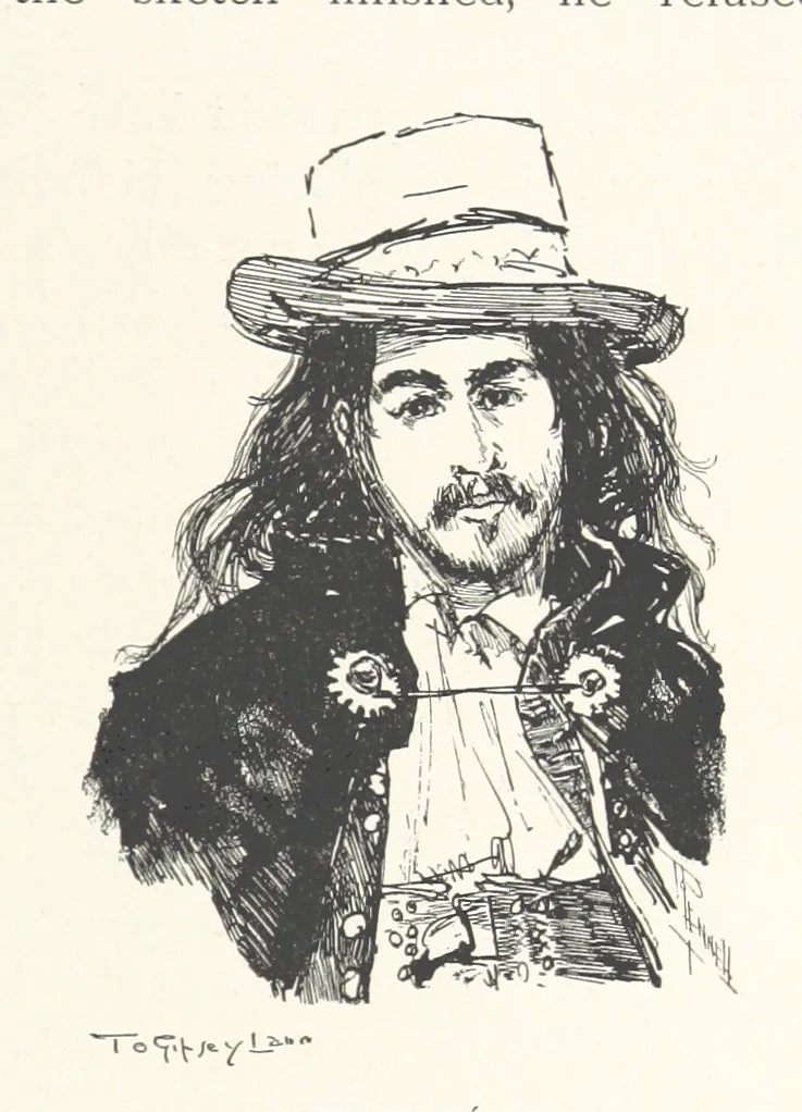 An illustration from To Gipsyland ... Illustrated by J. Pennell, 1893, leaf 167