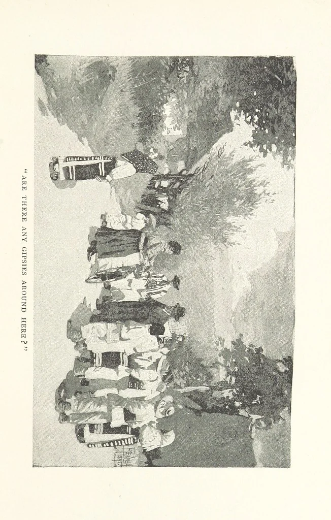 An illustration from To Gipsyland ... Illustrated by J. Pennell, 1893, leaf 169