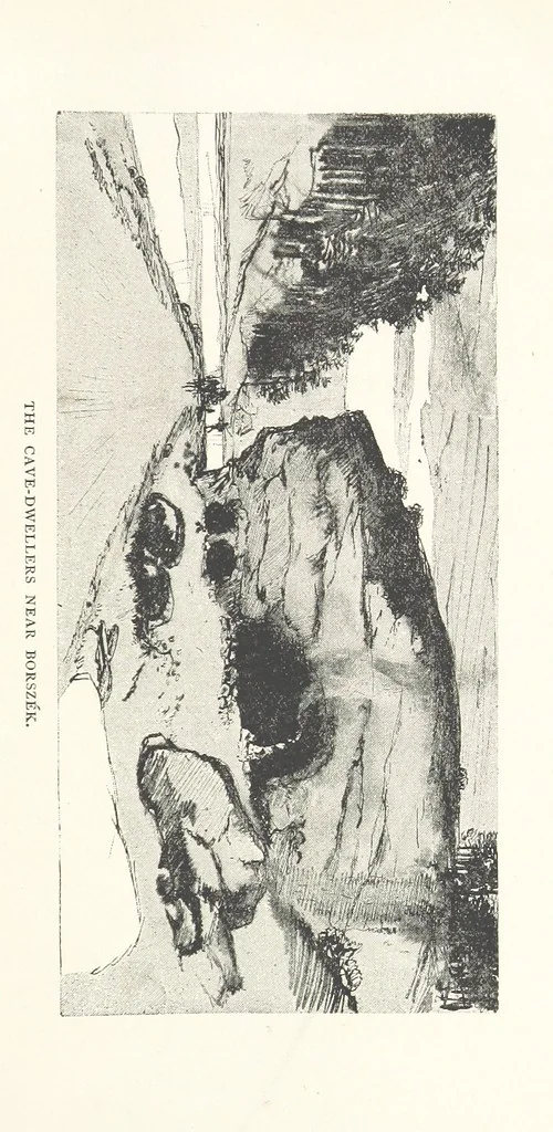 An illustration from To Gipsyland ... Illustrated by J. Pennell, 1893, leaf 195