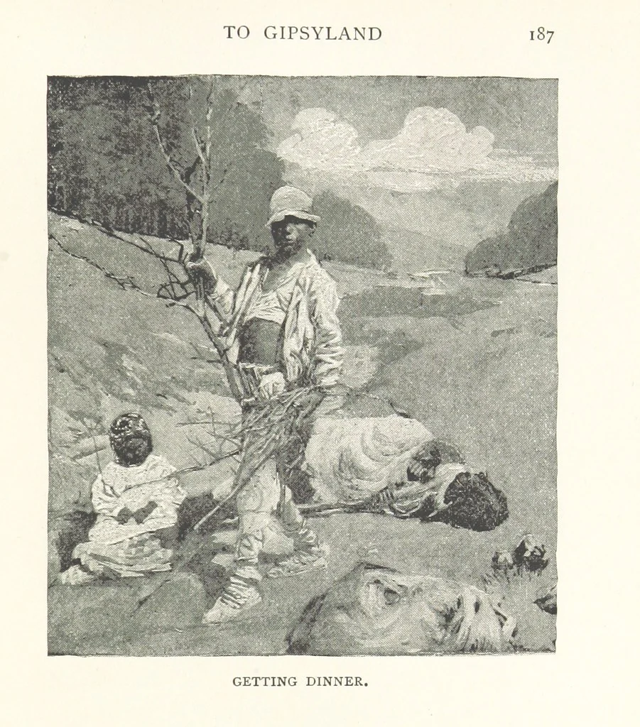 An illustration from To Gipsyland ... Illustrated by J. Pennell, 1893, leaf 199