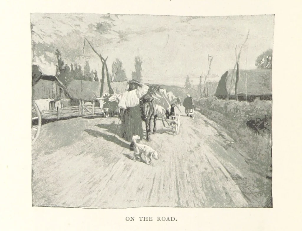 An illustration from To Gipsyland ... Illustrated by J. Pennell, 1893, leaf 200