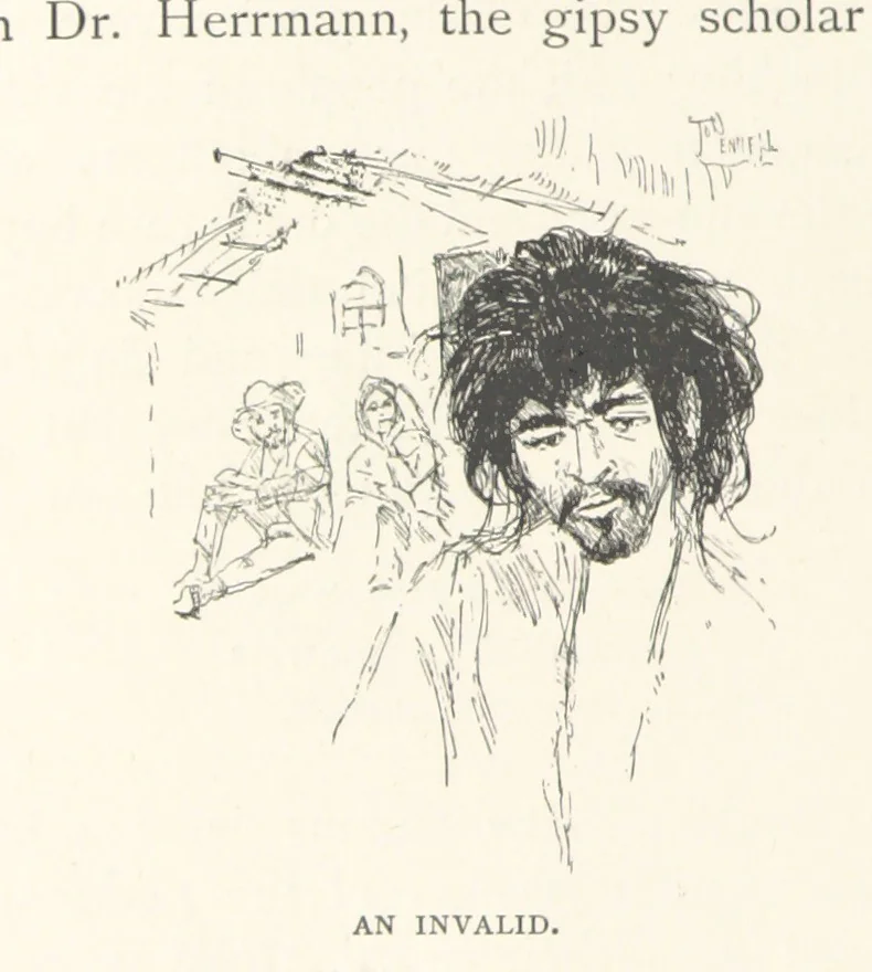 An illustration from To Gipsyland ... Illustrated by J. Pennell, 1893, leaf 210