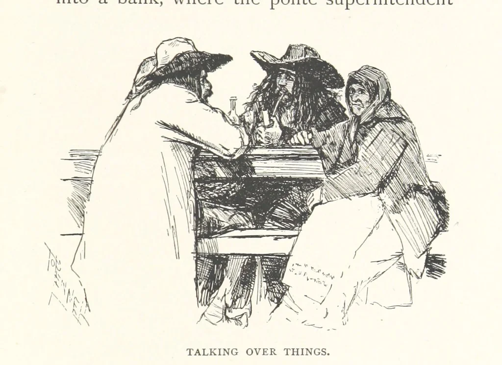 An illustration from To Gipsyland ... Illustrated by J. Pennell, 1893, leaf 213