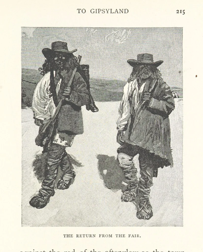 An illustration from To Gipsyland ... Illustrated by J. Pennell, 1893, leaf 227