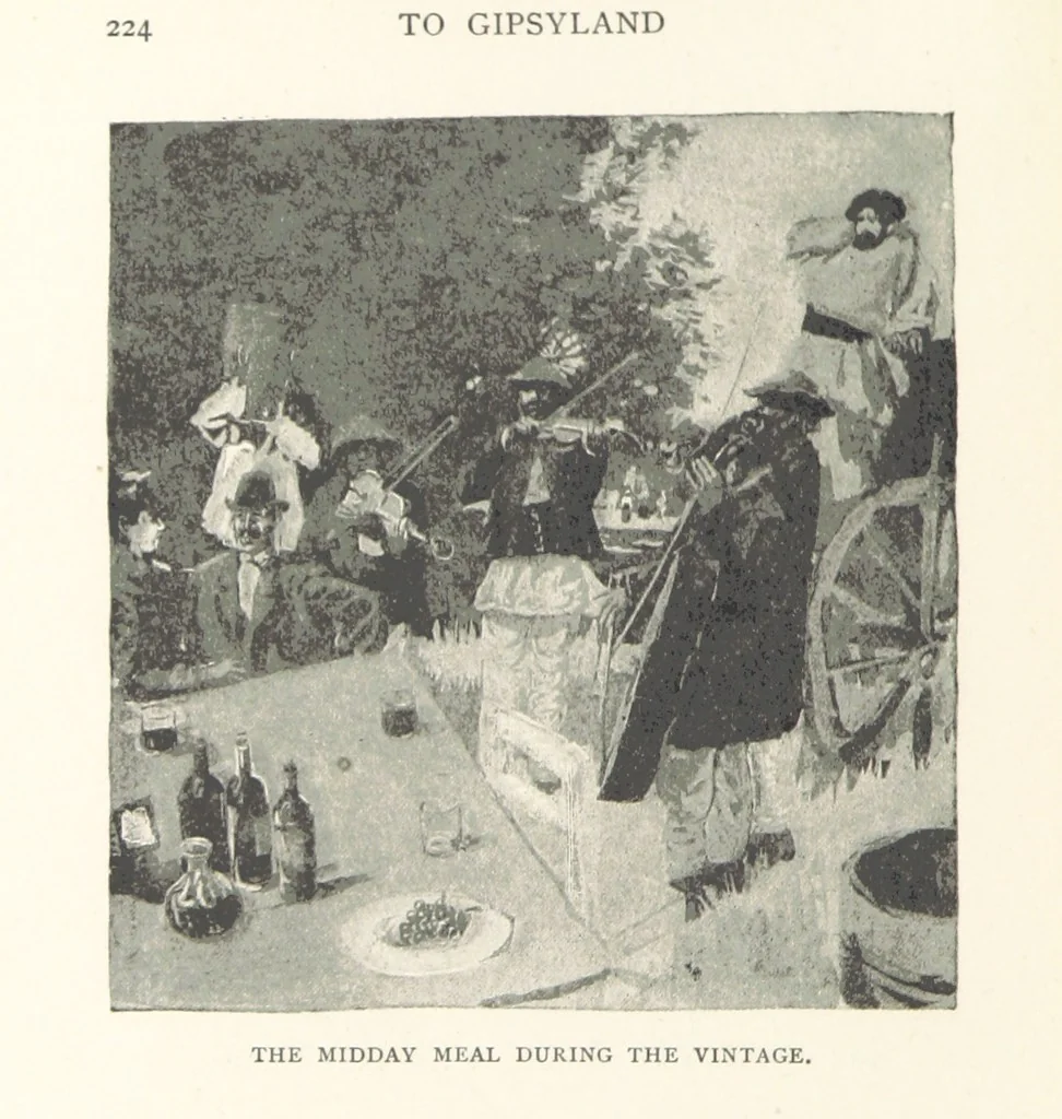 An illustration from To Gipsyland ... Illustrated by J. Pennell, 1893, leaf 236