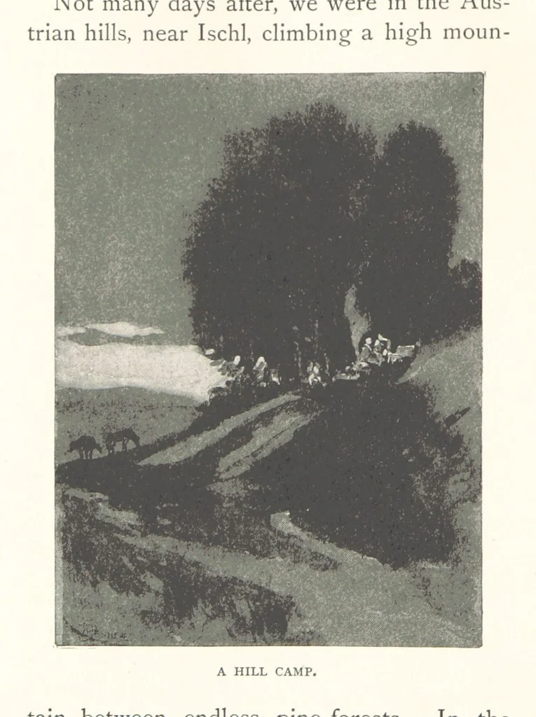 An illustration from To Gipsyland ... Illustrated by J. Pennell, 1893, leaf 88