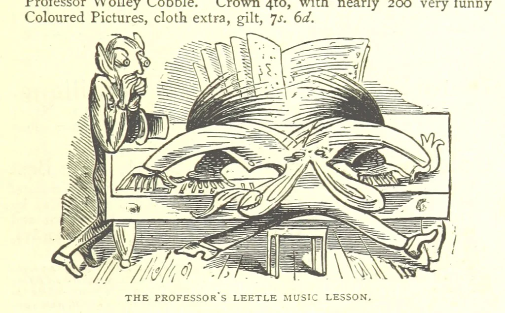 An illustration from The Muses of Mayfair. Selections from vers de société of the nineteenth century. (Translations from the French and German. By E. Grey.), 1874, leaf 423
